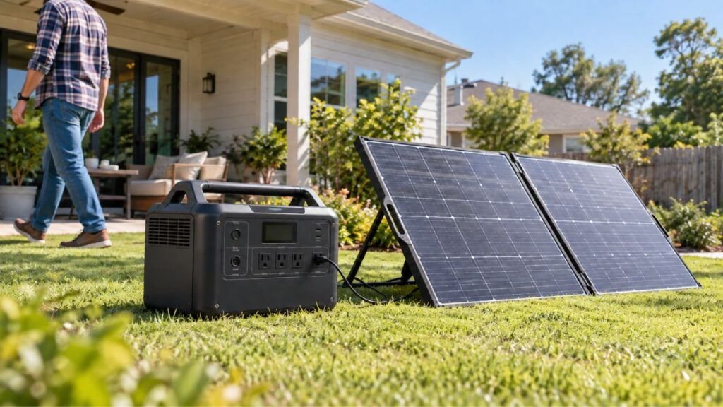 How Does a Solar Generator Work for Home Backup?