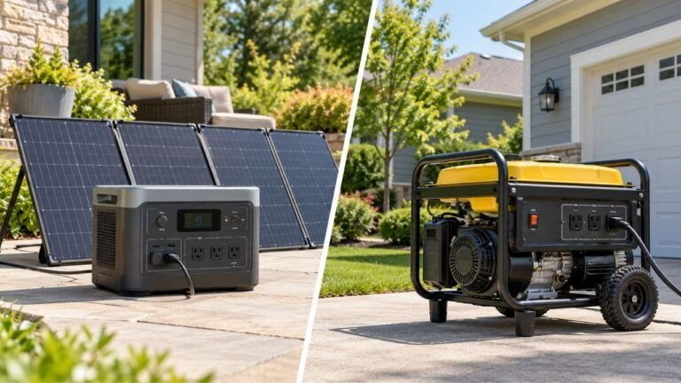 Solar Generator vs Gas Generator for Home Backup