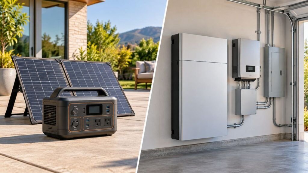 Solar Generator vs Home Battery Backup